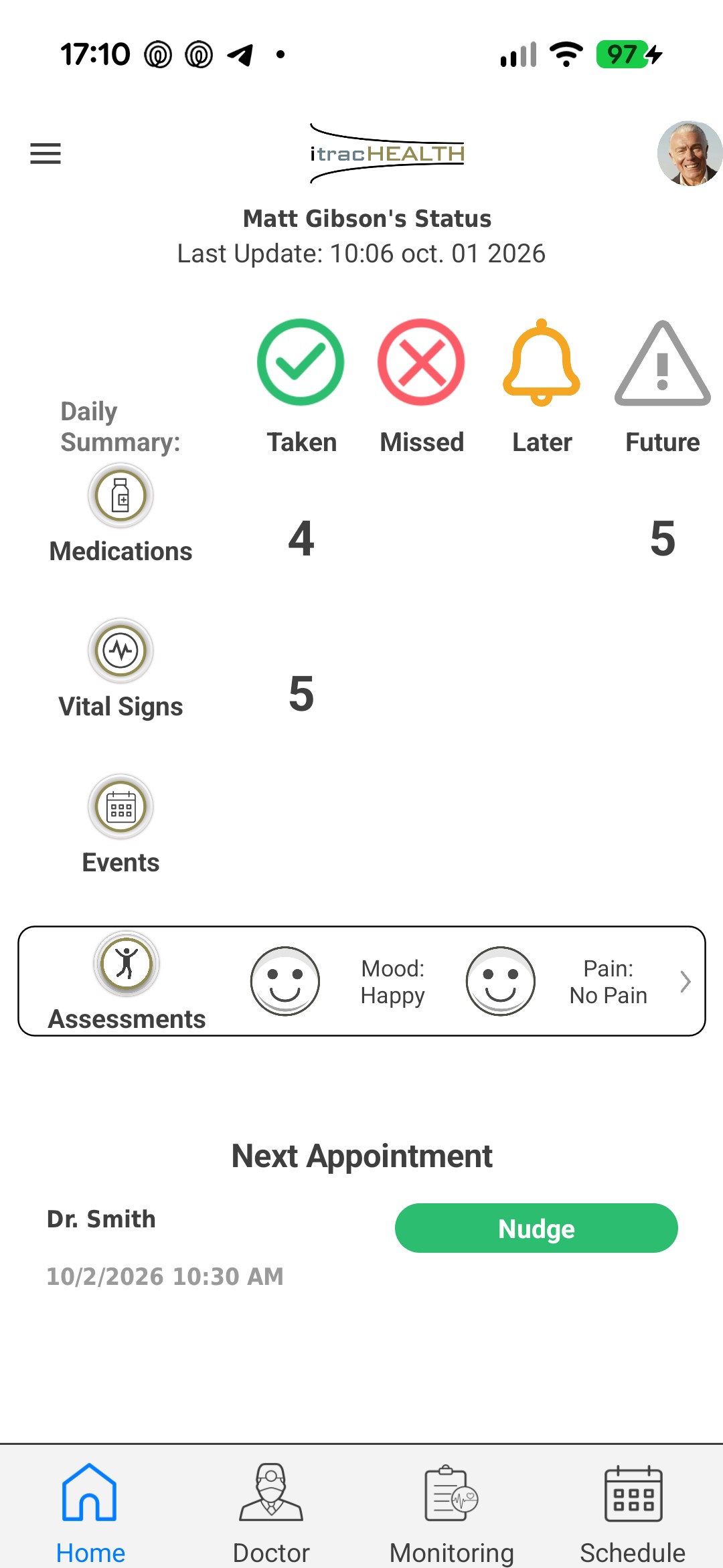 The eSSIST caregiver app